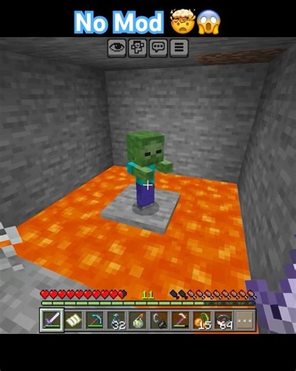 No mod 🤯😱 #minecraft #gaming