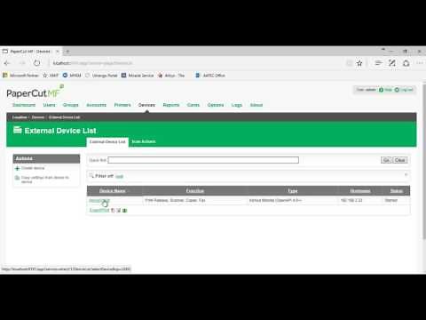 PaperCut MF Konica Minolta how to remove device