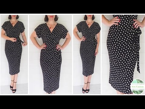 How I Sewed my Very Basic Wrap Dress