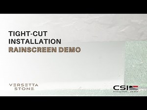 Versetta Stone® Tight-Cut Installation 5: Rainscreen Demo