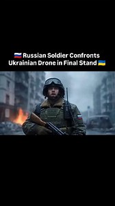 🇷🇺 Russian Soldier Confronts Ukrainian Drone in Final Stand 🇺🇦 Dramatic footage appears to show a Russian soldier standing his ground as a Ukrainian FPV drone approaches in a trenchline engagement. The clip highlights the intense, close-range nature of drone-infantry combat on the front. This is unverified combat footage from an active conflict zone. Viewer discretion is advised. How are infantry tactics evolving to counter the pervasive threat of battlefield drones? Tactical analysts and ve