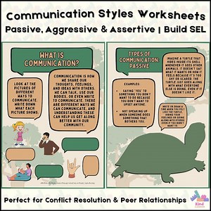 Assertive Communication Skills Worksheet: SEL Activity for Kids (printable Bundle) - Etsy Canada