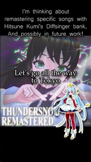 I'm thinking about using Hitsune Kumi's Diffsinger bank!!