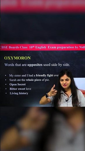 Oxymoron figure of speech examples #figureofspeech #class10 #cbseclass10 #englishclass10