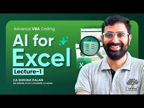 AI for Excel | Excel Automation Using AI (VBA Coding) | Lecture 1