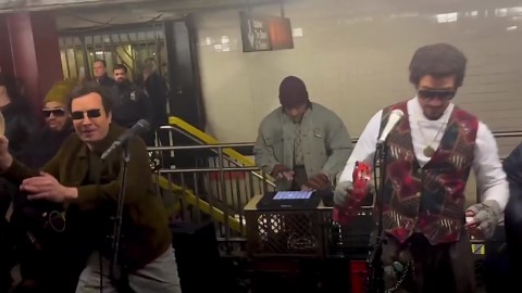 Bad Bunny and Jimmy Fallon Perform in NYC Subway in Disguise