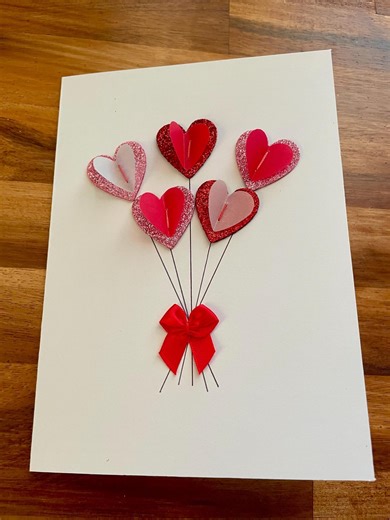 Handmade Valentine Card With Heart Balloon Bouquet – Whimsical Greeting Card From the Recycled Rhetoric Collection - Etsy Australia