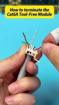 Let's learn how to terminate the Cat6A Tool-Free Module