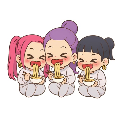 Chibi Huntrix PNG Clipart: Kpop Demon Hunter Kawaii Saja Girls Sticker Pack Instant Download - Etsy Australia