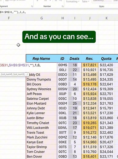 In this tutorial you'll learn how to return multiple values with Xlookup in Excel! #excel #spreadsheet #corporate