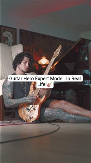Guitar Hero Expert Mode.. In Real Life!🎸 #guitarsolo #trending #viral #fyp