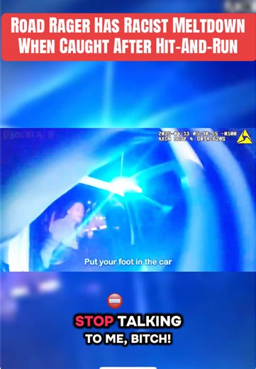 Road Rager Has Racist Meltdown When Caught After Hit-And-Run #police #cops #bodycam #viralvideo