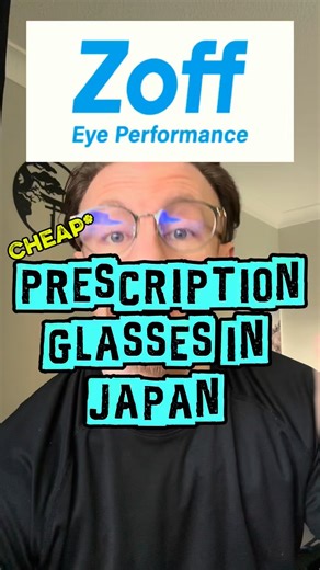 Craig 🏴󠁧󠁢󠁳󠁣󠁴󠁿| Japan Tours 🇯🇵 on Instagram: "Is this cheap for prescription glasses?? 👀 👓 Frames, lenses, eye test and blue light filter all included & ready in 30mins. Got these from📍Zoff. They’ve got locations in basically every major city across Japan. I genuinely thought this was standard… apparently it’s not 😅 #japantravel #japanlife #zoff #glassesinjapan #traveltips"
