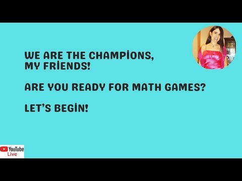 We are Champions, my Friends! Are you ready for Math Games?