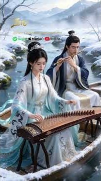 Snow river carries gentle melodies ❄️ #chineseinstrumental #relaxingmusic