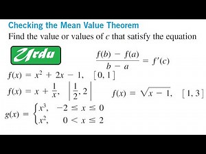 Applications or examples of Mean value theorem | Thomas calculus exercise 4.2 solution | Urdu Hindi