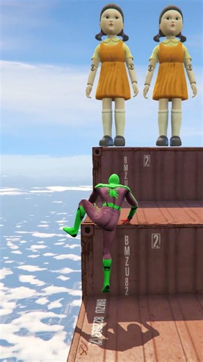 GTA 5 Epic Water Ragdolls Spiderman Jump/Fails Ep #shorts