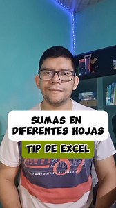 Sumar en hojas diferentes #Excel #smartphone #android #tutorial #exceltips #ordenador #tecnologia #PowerPoint #app #tips | raymon_acuna