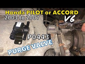 Honda pilot and Accord V6 2003 to 2007 Evap purge valve replacement P0443 #p0443