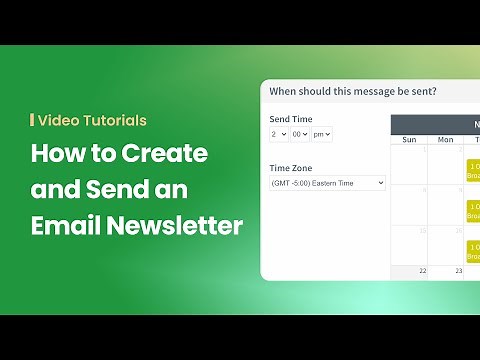 How to Create and Send an Email Newsletter