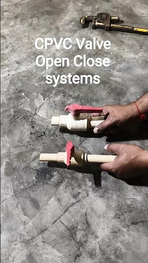 Plumbing water pipeline system | CPVC valve Open Close systems