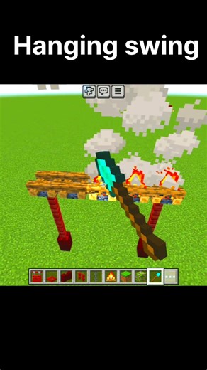 Minecraft but hanging swing #shorts #montagem
