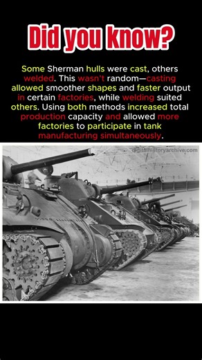 Why Some Sherman Tanks Were Cast and Others Welded | #shermantank #ww2industry