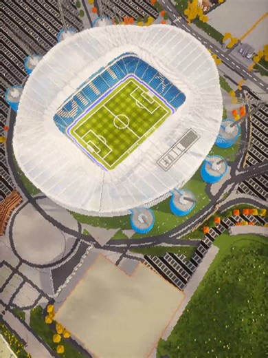 Minecraft Etihad Stadium Build Timelapse