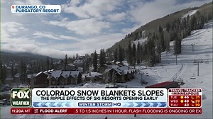 16K views · 226 reactions | ❄️SKI SEASON: Purgatory Resort in Durango, Colorado, was able to open for a bonus weekend after a snowstorm last week. Now, the resort is preparing to open for its regular season opening on Saturday. | FOX Weather | Facebook