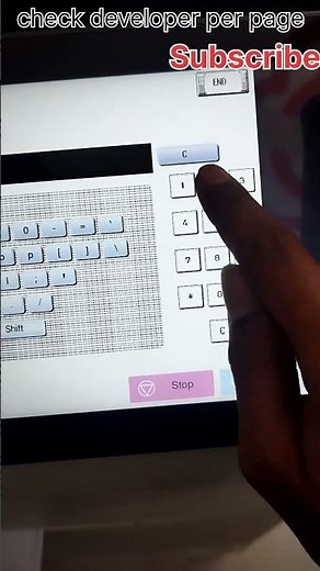 12×18 konica minolta buzhub C250i C300i C360i check developer per page how to developer check