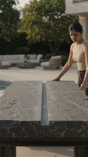 She Turned a Simple Concrete Slab Into Something Amazing! 😍✨This Simple Concrete Idea Looks Amazing!