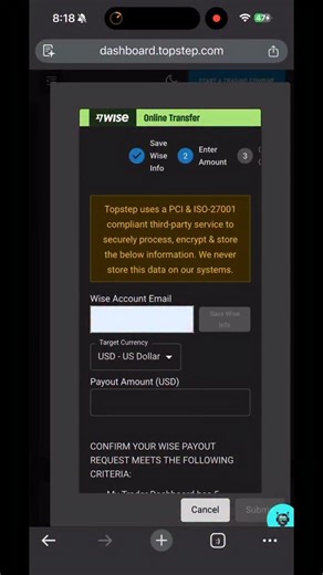 The Pip Collectorr 🎒 on Instagram: "Requesting my first 5K payout from topstep was seamless. It took 21 hours from requesting payout to receiving the funds. ⚡️💰 #futures #topstep #nq #fundedtrader #payout #daytrading #propfirm"