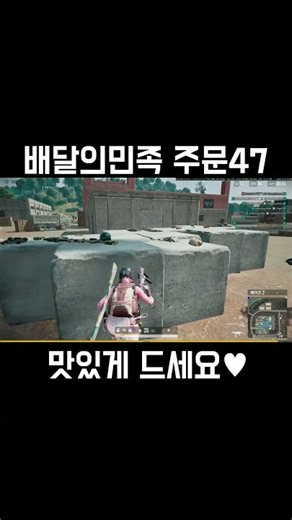 배달의민족 주문47 #배틀그라운드 #배그 #팀킬