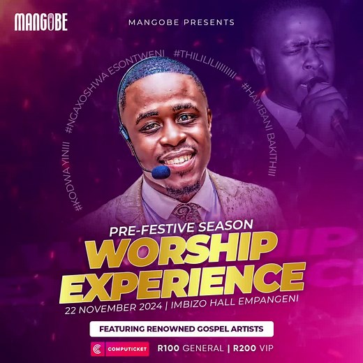 Get Your Tickets Now for Mangobe's Itendeworship Concert at Imbizo Hall!