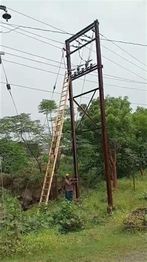 AB switch Operated By Lineman #electricalindia #safetyadvice #safetyfirst #electrician