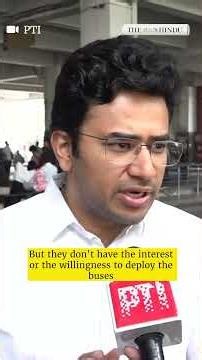 'Deploy the 4,500 e-buses first': Tejasvi Surya attacks Karnataka govt over Bengaluru traffic