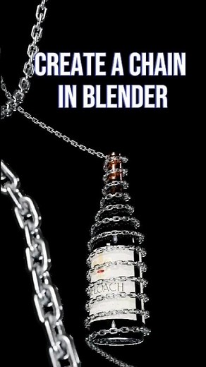 Wrap a Chain Around Any Object in Blender ! #BlenderTips #BlenderTutorial #3DModeling
