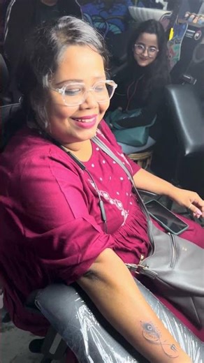 Trishul & Peacock Feather Tattoo | Minimal Spiritual Tattoo Design | Inkhead Tattoo Kolkata