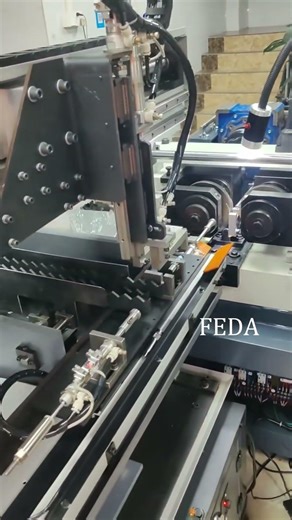 FEDA Automatic FD-6TH Hydraulic Thread Rolling Machine is Used for Straight Knurling #threads #auto