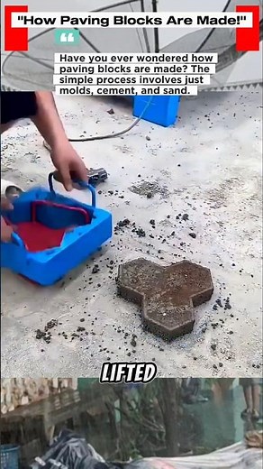 DIY Paving Block Making Process | Cement and Sand Mold Tutorial