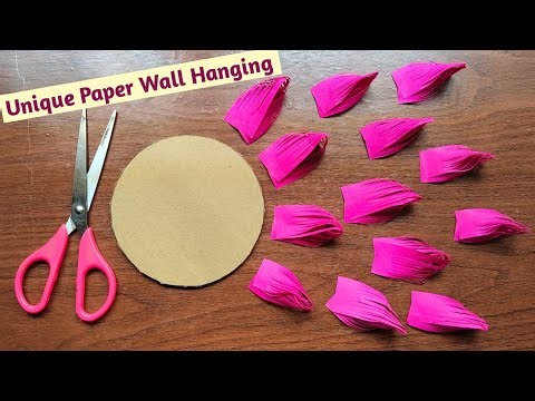 Unique Paper Flower Wall Hanging Ideas| DIY Home Decoration Paper Craft| Easy Wall Decor Ideas