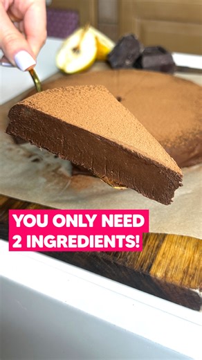 Cookist Wow | A CAKE WITH JUST 2 INGREDIENTS 😍 Rich, creamy, and unbelievably easy: all you need is pears and chocolate to make it! 🍐🍫 👉 INGREDIENTS: 4... | Instagram