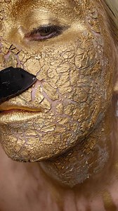 7.8K views | Watch this insanely satisfying golden makeup removal! ✨ #dollmakeup #makeup #goldmakeup | Fine Art, Bodypainting & Airbrush Make-up / bodyart by Lana Chromium | Facebook