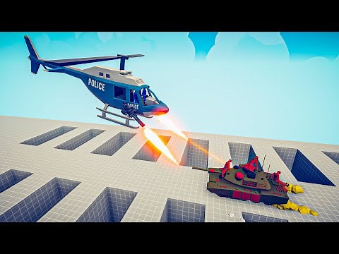 HELICOPTER vs UNITS - Totally Accurate Battle Simulator TABS