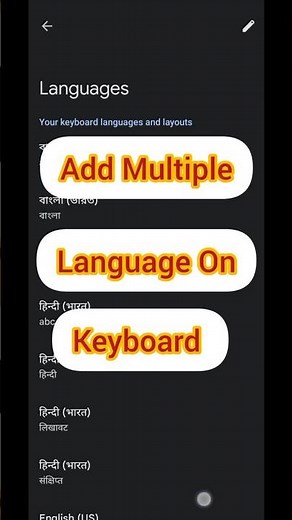 How to Add Multiple Languages on Keyboard in Android | Quick & Easy Setup #shorts #tech #trending