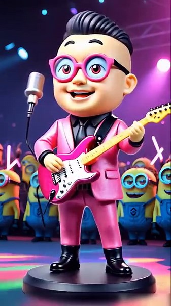 Minion Super Idol Show! 🎤 愛♡スクリ～ム！で盛り上がれ！ #minions #artist #aiscream #shorts #shorts2025 #funny