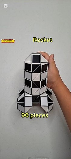 #shorts - Make A Rocket - 96 pieces magic snake puzzle #snakelordmagicsnakepuzzletutorial