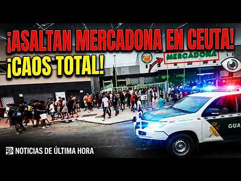 💥 HUNGER AND DESPERATION! MOROCCANS STORM MERCADONA IN CEUTA