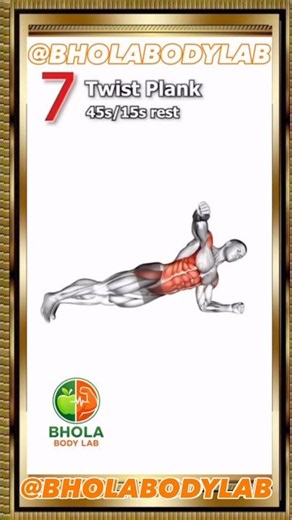 Build a stronger core with these 7 plank exercises! Practice consistently,