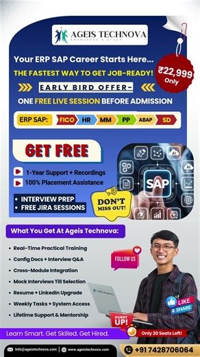 🚀 Your SAP Career Starts Today — Not “Someday”!